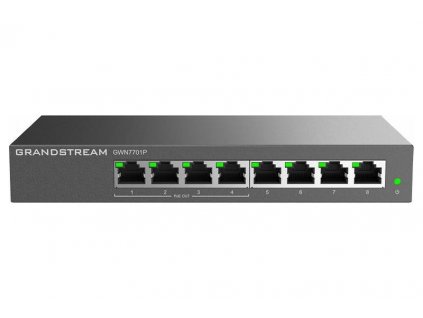 Grandstream GWN7701P Unmanaged Network Switch 8 portů / 4 PoE out obrázok | Wifi shop wellnet.sk