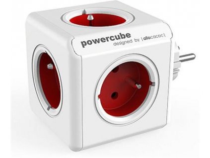 Zásuvka PowerCube ORIGINAL, Red, 5-ti rozbočka obrázok | Wifi shop wellnet.sk