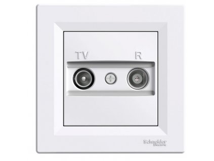 Asfora zásuvka TV+R průběžná 4dB White obrázok | Wifi shop wellnet.sk