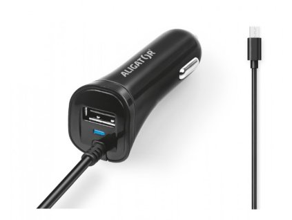 Aligator nab. do auta 2xUSB výstupem 2,4A, černá obrázok | Wifi shop wellnet.sk