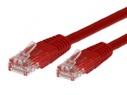 TB Touch Patch kabel, UTP, RJ45, cat5e, 1m, červený obrázok | Wifi shop wellnet.sk