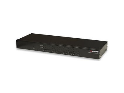 Intellinet 16-portový KVM prepínač do racku, USB + PS/2, vrátane 16 ks 1,8 m káblov