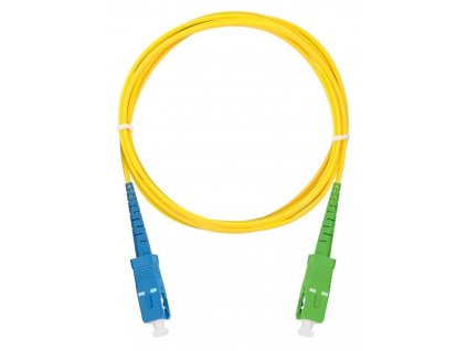 XtendLan simplexní patch kabel SM 9/125, OS2, SC-SC(APC), LS0H, 15m