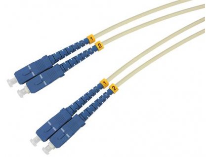 77661 opticky patchcord sc pc sc pc 5m 3mm duplex sm g652d