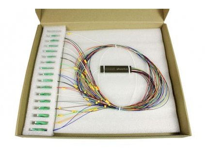 Optický splitter PLC, MINI modul, 1x32 0.9mm, G657A1, LC/APC