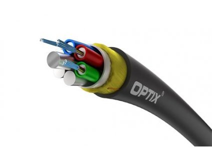 OPTIX Optický LSOH kábel, 72-vlákno, 6T12F, 10,2mm, G.652D, 1200N