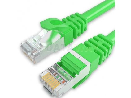 DATAWAY patch kábel CAT6A, FTP LSOH, 7m, zelený