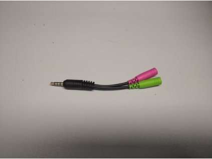 Cable audio Audio adapter headset 1 x 4 pin > 2 x 3 pin - 12cm [renovovaný produkt]