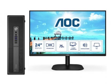 PC zostava HP ProDesk 600 G1 SFF + 24" AOC LED 24B2XH (New) [renovovaný produkt]