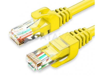 DATAWAY patch kábel CAT5E, UTP LSOH, 10m, žltý