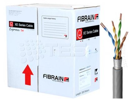 FIBRAIN (305m) kábel CAT5E, FTP, PVC, 200MHz, Eca
