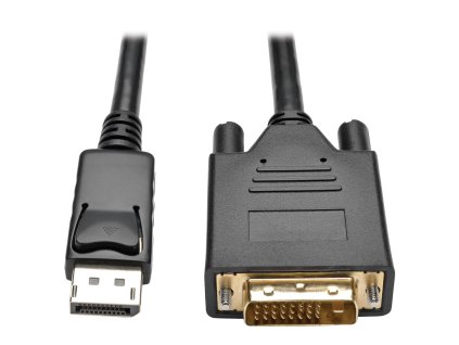 Tripplite Video kabel DisplayPort s aretací / DVI Dual Link (Samec/Samec), 1.8m obrázok | Wifi shop wellnet.sk