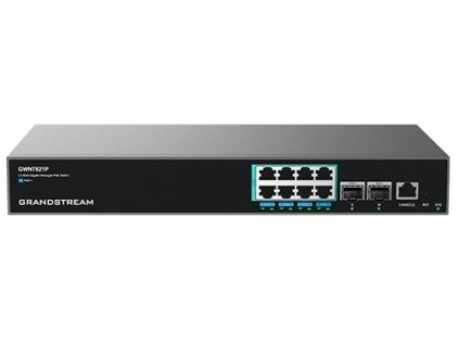 Grandstream GWN7821P managed Network Switch L3, 8x2,5G, SFP+, PoE, VLAN, IGMP, MLD, MVR obrázok | Wifi shop wellnet.sk