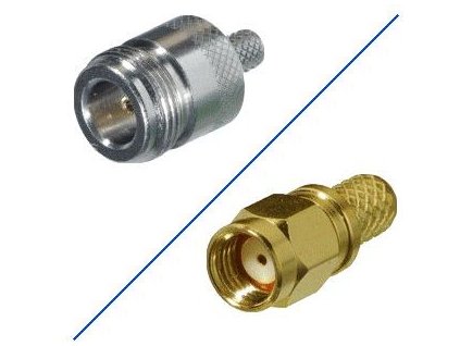 Pigtail N-F / RpSMA-F 0,3m kábel Belden RF240 6GHz
