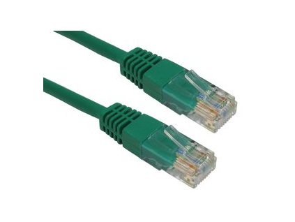 Patch kábel 3m UTP Cat5e zelený obrázok 1 | Wifi shop wellnet.sk