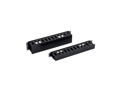 TRITON 19" vyvazovací panel 2U plastový, RAL 9005 obrázok 1 | Wifi shop wellnet.sk