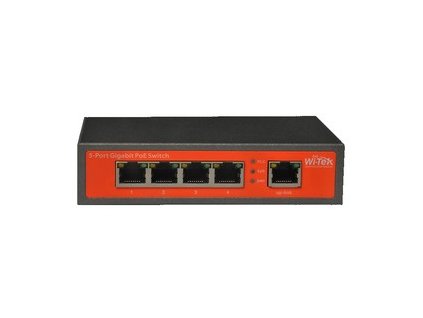 Wi-Tek WI-PS305G 5xGbit PoE Switch 802.3af/at 65W obrázok 1 | Wifi shop wellnet.sk