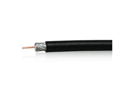 Kábel koaxiálny RG6 75 Ohm vonkajší čierny 1m obrázok 1 | Wifi shop wellnet.sk