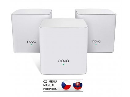 Tenda Nova MW5c (3-pack) WiFi AC1200 Mesh Gigabit system Dual Band, 6x GLAN/GWAN, SMART CZ aplikace obrázok 1 | Wifi shop wellnet.sk
