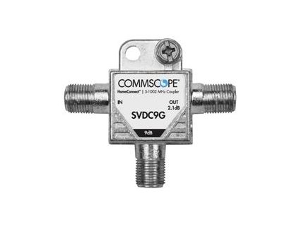 CommScope SVDC-9G 1x odbočovač, 9dB,RFI>110dB,5-1000MHz horizontálne vývody