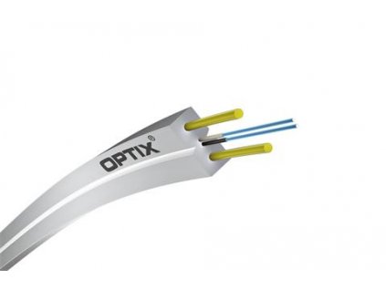 OPTIX ZW-NOTKSdp, Optický kábel, FTTx, 2-vlákno, 1T2F, 3x2mm, G.657A2, 80N, biely