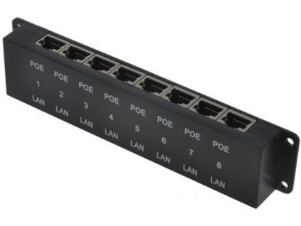 POE-BOX8, PoE panel STP 8x 10/100Mbps