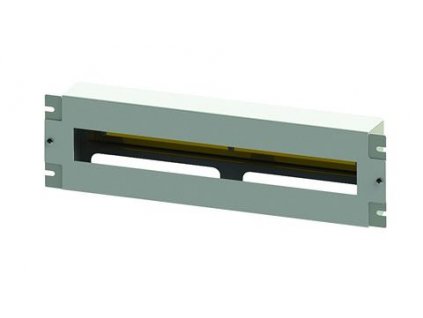 SOLARIX RAIL-3U-DIN, Inštalačný panel 3U s DIN lištou do 19" rozvádzača, šedý