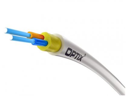 OPTIX DROP Optický kábel, 2-vlákno, G.657A2, 3mm, 120N biely