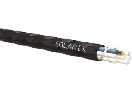 SOLARIX SXKO-MICRO-12-OS-HDPE, optický kábel, SM, 12-vlákno, 9/125, G657A1, 6.0mm, Fca HDPE, MLT