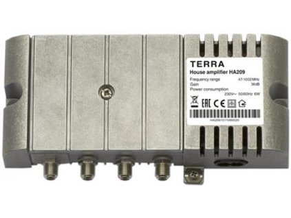 TERRA HA209 domový zosilňovač 109dBuV, 230V, 1002MHz