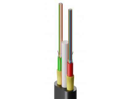 FIBRAIN DDF03, Optický FLAT kábel, 48-vlákno, 2T24F, 4,8x9,3mm, G.657A1, 1800N