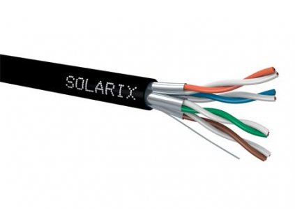 SOLARIX (500m) kábel CAT6A, FTP, PE, Fca
