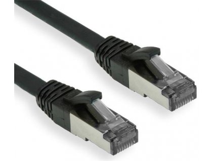 OXnet patch kábel CAT5E, FTP, PVC, AWG24, 100MHz, 1m, čierny