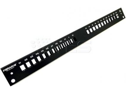 FIBRAIN FB2034B, Predné čelo pre patchpanel PST-A1-01B, 24x SC simplex, MTRJ, E2000, LC, čierne