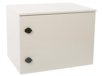 Rozvádzač 6U, 19" IP65, 550x410mm, závesný, plechové dvere