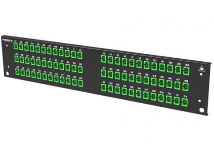 FIBRAIN FB2046B, Predné čelo pre patchpanel PST-A1-02, 72x SC simplex, čierne