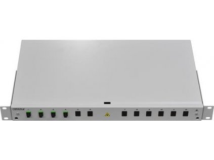 FIBRAIN PSS-A0, Patchpanel 1U, 19", výsuvný, 12x SC simplex, bez kazety