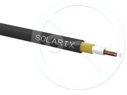 SOLARIX optický kábel, SM, 12-vlákno, 9/125, G.657A1, HDPE UV, 2.8mm