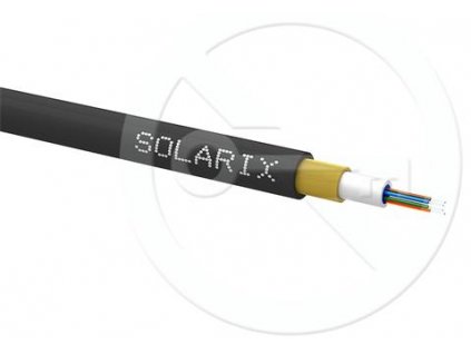 SOLARIX optický kábel, SM, 4-vlákno, 9/125, G.657A1, HDPE UV, 2.8mm