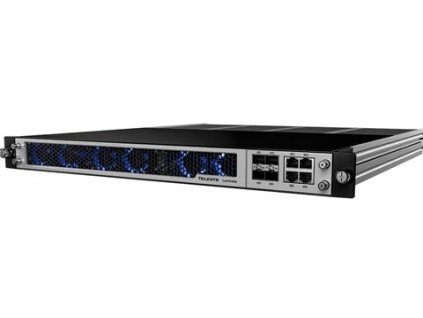 TELESTE Luminato 4X4 chassis, 4x10GB + 4x1GB , 2 x AC power sockets, 19" 1RU, 1+1 backup , 6 module slots