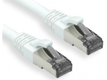 OXnet patch kábel CAT6A, S/FTP, LSOH, AWG26, 500MHz, 1m, biely
