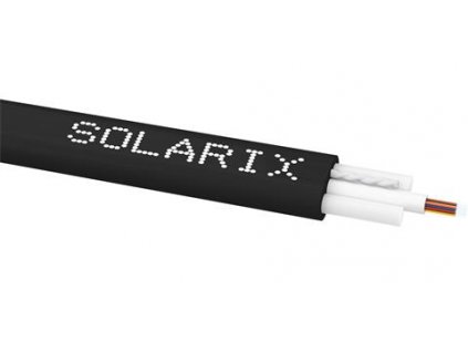 SOLARIX FLAT DROP, optický kábel, 12-vlákno, G.657A1, 7.5x4.3mm