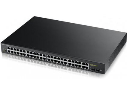 Zyxel GS1900-48HP, Switch, 48x GLAN (24x PoE), 2x SFP, Smart, 802.3at, rackmount