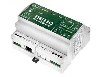 NETIO PowerDIN 4PZ, dvojitý elektromer 230V/16A, LAN, WiFi, web, Open API, DIN