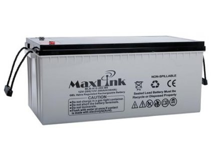 MaxLink Olovená batéria 12V 200Ah, AGM, M8