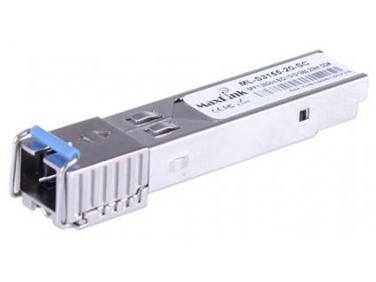 MaxLink SFP modul 1,25Gbps, 20km, WDM, DDM, TX1310/RX1550 (SC/SM)