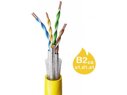 FIBRAIN kábel CAT7A, S/FTP, LSFRZH, 1200MHz, B2ca