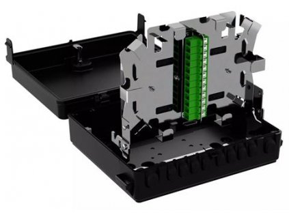 FIBRAIN OBP-S8W, FTTx box, 36F, 3x SCM-A-24H, 12x adaptér SCA, kríž rezervy