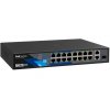 BCS-B-SP1602G-1SFP, PoE switch 16x LAN (16x PoE), 2x GLAN, 1x SFP, 150W, 19"