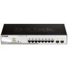 D-Link DGS-1210-08P Smart PoE switch, 8x GbE PoE+, 2x SFP, PoE 65W, fanless obrázok | Wifi shop wellnet.sk